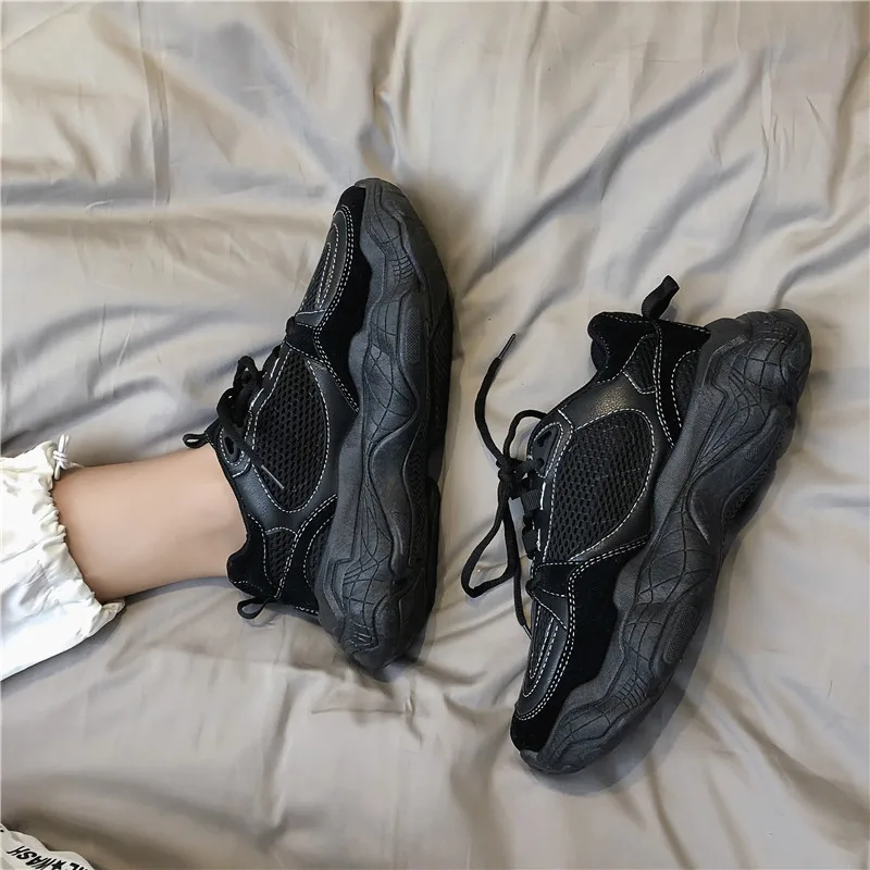 

2019 Men Chunky Sneakers Platform Thick Sole Casual Vulcanize Shoes men Fashion Sneakers shoes for men Sneakers outdoor L12-01