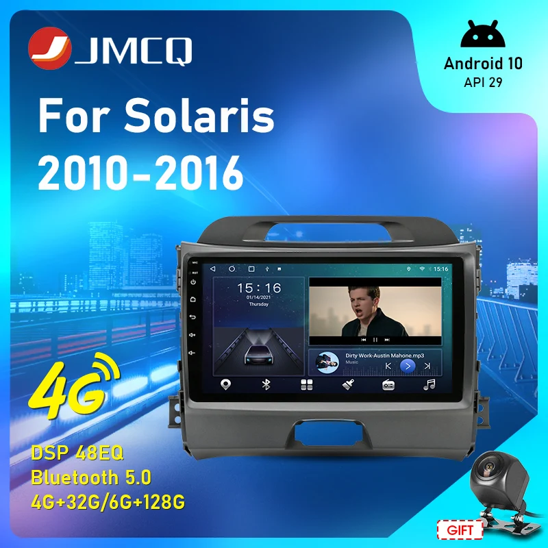 Автомобильный мультимедийный стерео плеер JMCQ 2 Din Android 10 для KIA Sportage 3 2010 2011 2016 4 Гб +