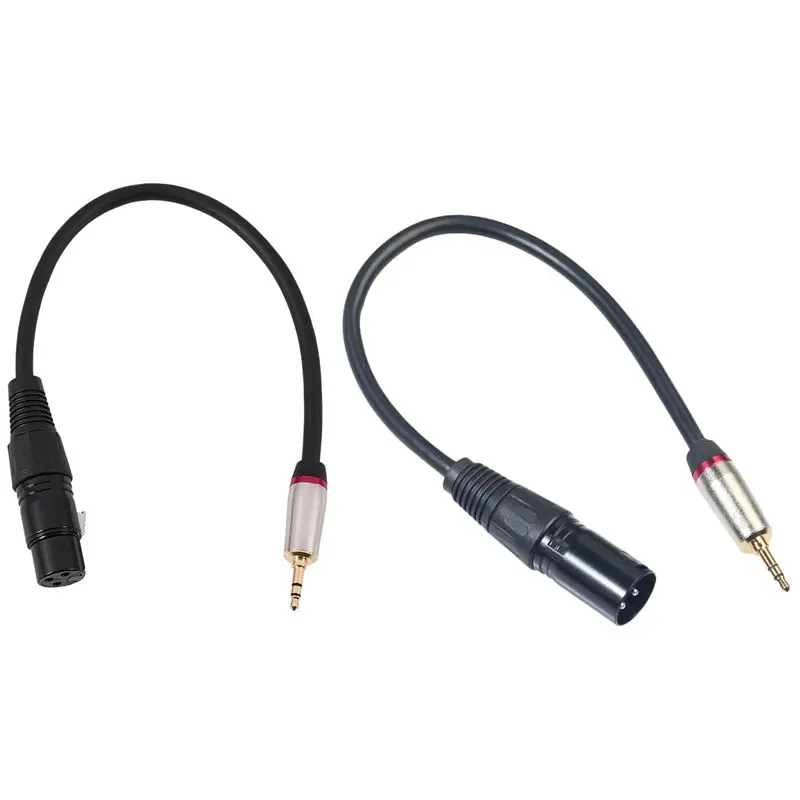 

Новинка 0,3 м 3,5 мм стерео Trs папа к Xlr 3Pin мама аудиокабель с 0,3 м Xlr 3Pin папа к 3,5 мм Trs папа стерео штекер Адаптер