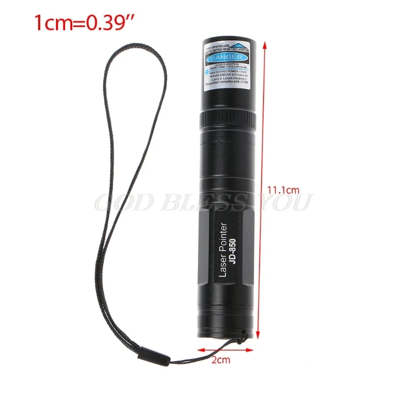 Мощный красный/фиолетовый светильник лазерная указка 5 мВт 405 нм спичка горения