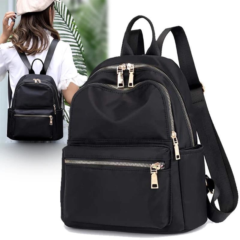 

Shoulder bag women 2021 new Korean version of Oxford cloth small backpack lady 100 set fashion high-capacity canvas bag bookbag