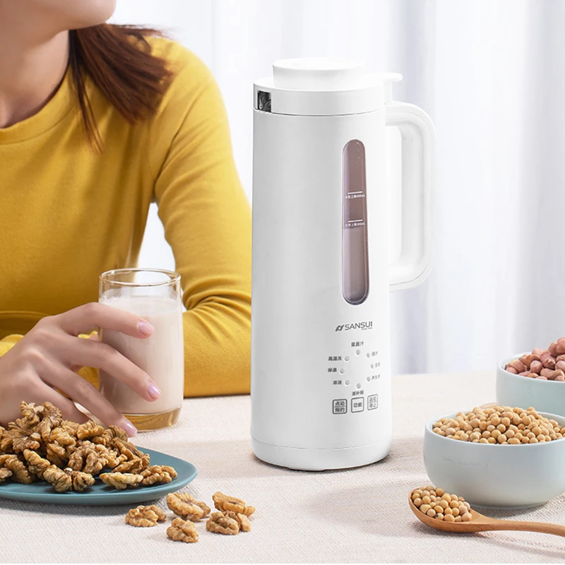 

220V Mini Soybean Milk Machine Cytoderm Breaking Maker Filter-free Automatic Heating Soy milk Multi-function Cooking Machine