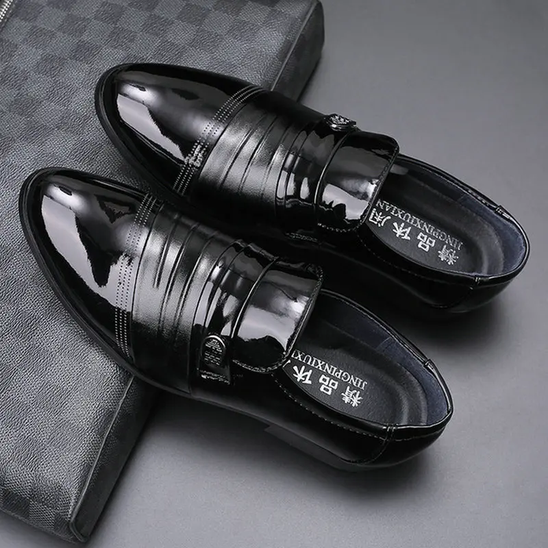 Мужские Кожаные классические модные оксфорды мужские деловые туфли черная