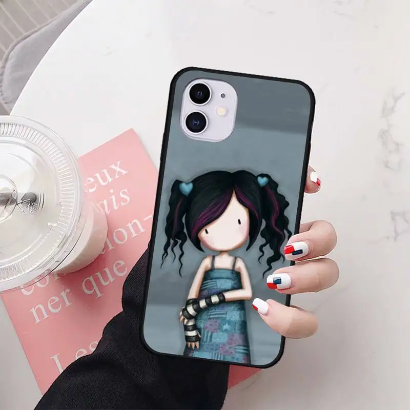 

cute cartoon santoro gorjuss Phone Case For iphone7 8 plus 7 8 6 6s plus X XR XS MAX 11 12 Pro Max Cover