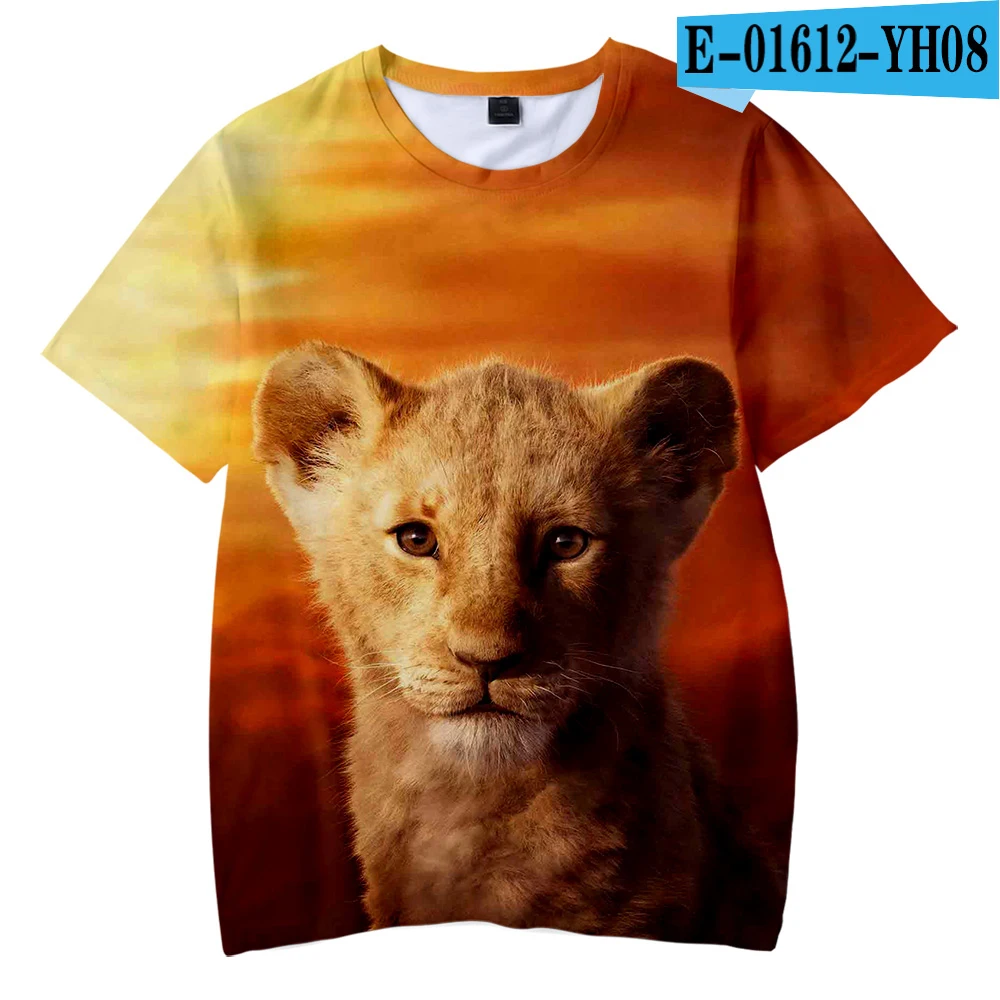 3D The Lion King Kid's t shirt Boys Girls Hot Fashion Summer Soft Comfortable Kids T shirt 3D Print Lion King Children T-shirt - Цвет: 3D
