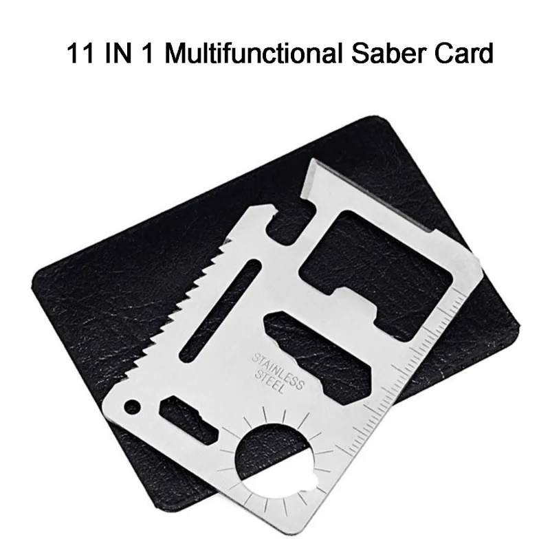 Многофункциональный карманный Сабер Карта 11 в 1 Мультитул для охоты выживания