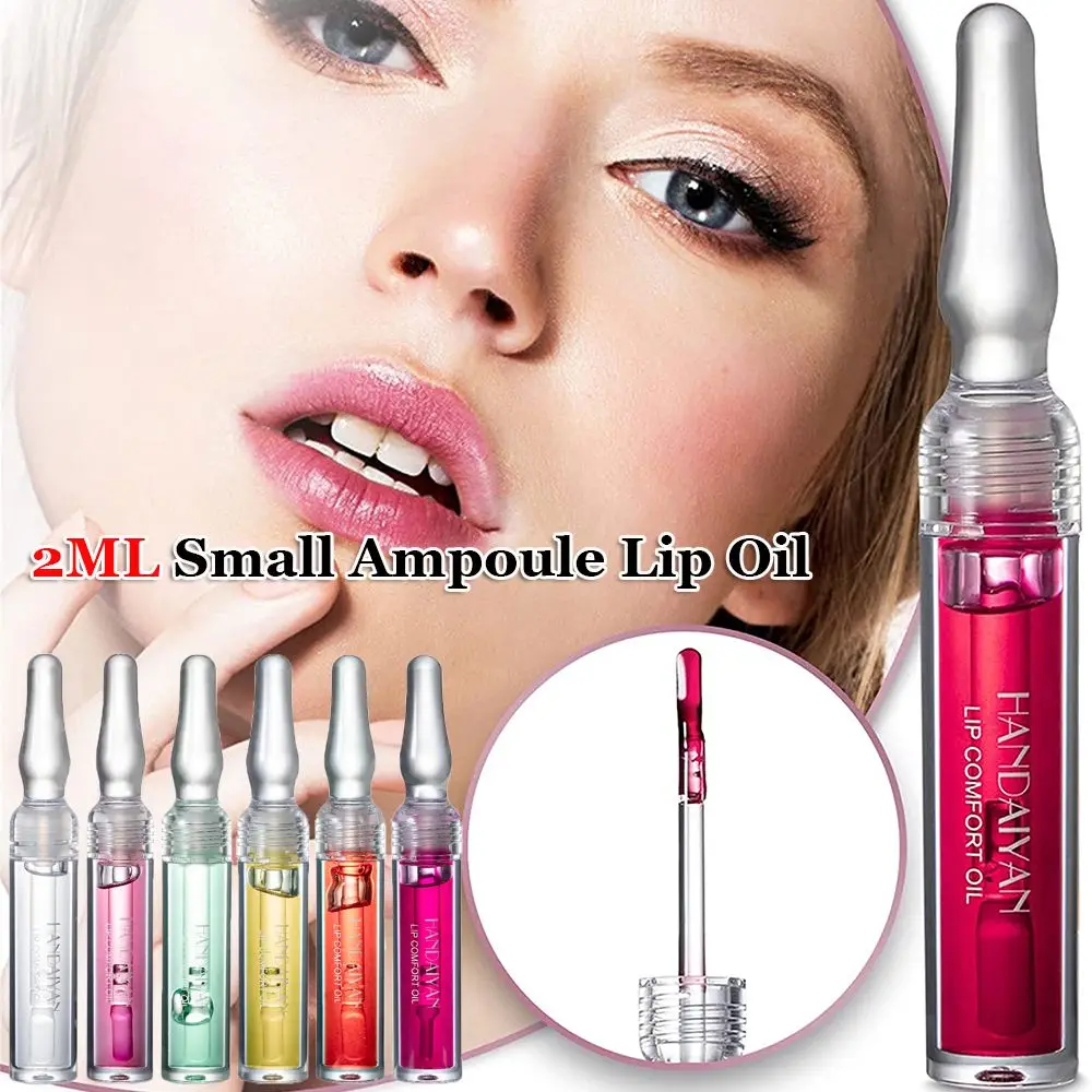 

2ML New Repair Chapped Transparent Moisturizing Hydrating Small Ampoule Lip Oil Lip Glaze Lip Gloss