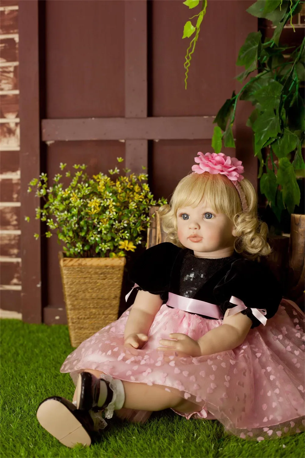 

60cm Silicone Vinyl Reborn Baby Doll Toys Lifelike Fashion Baby Girls Birthday Gift Princess Dolls Collection Play House Toy