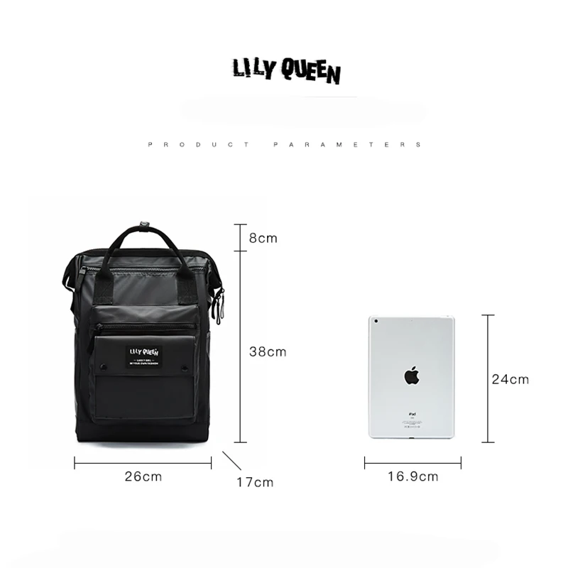 Модный рюкзак Lily Queen с несколькими карманами вместительная Водонепроницаемая