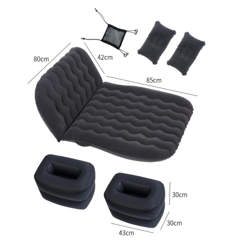 

Inflatable Car Bed for back seat Air Mattress Travel Bed For child car accessories Outdoor Camping Mat Cushion PVC flocking