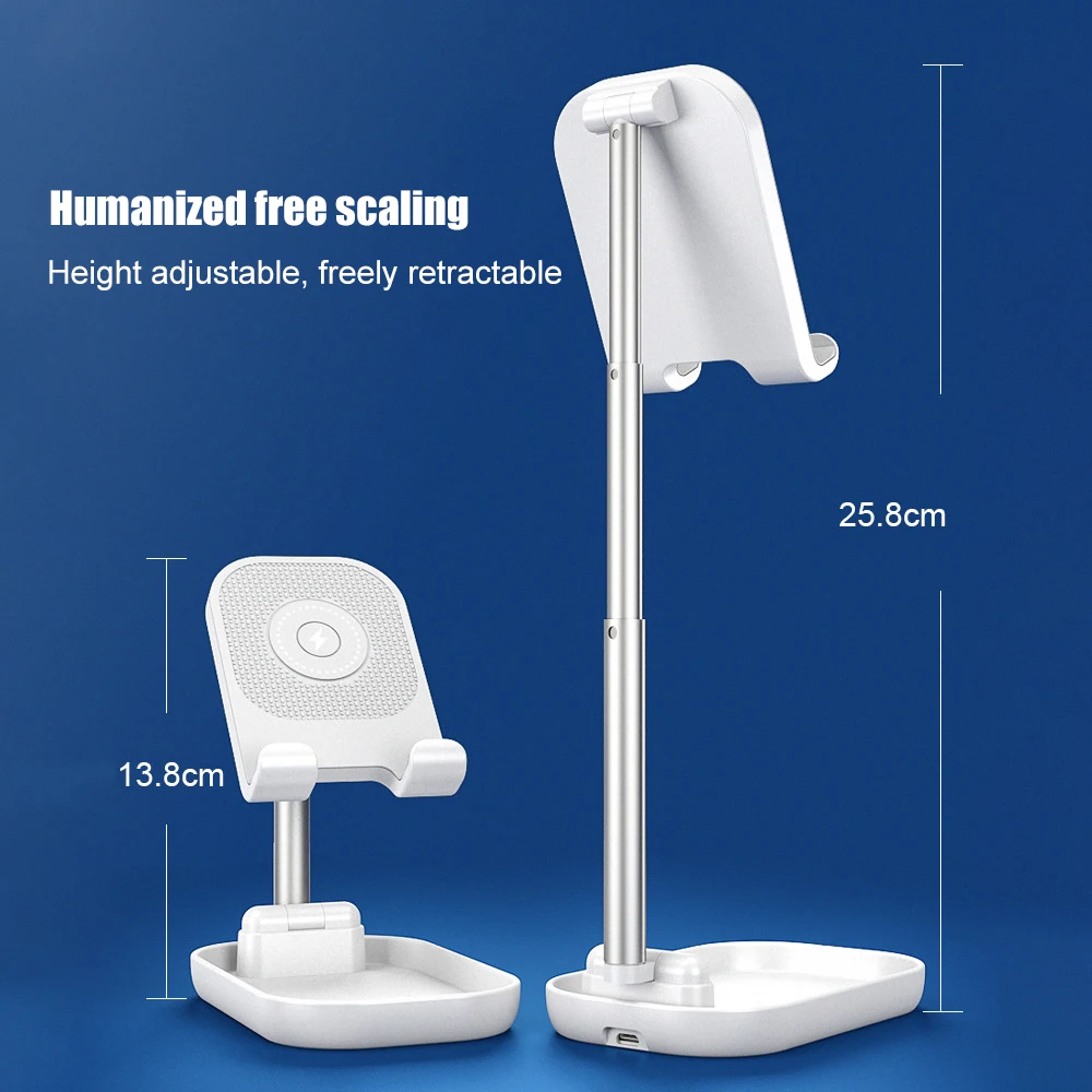 Wireless Charging Folding Phone Stand Holder For iPhone 11 Foldable Desk Tough Xiaomi Samsung Lazy Bracket | Мобильные телефоны и