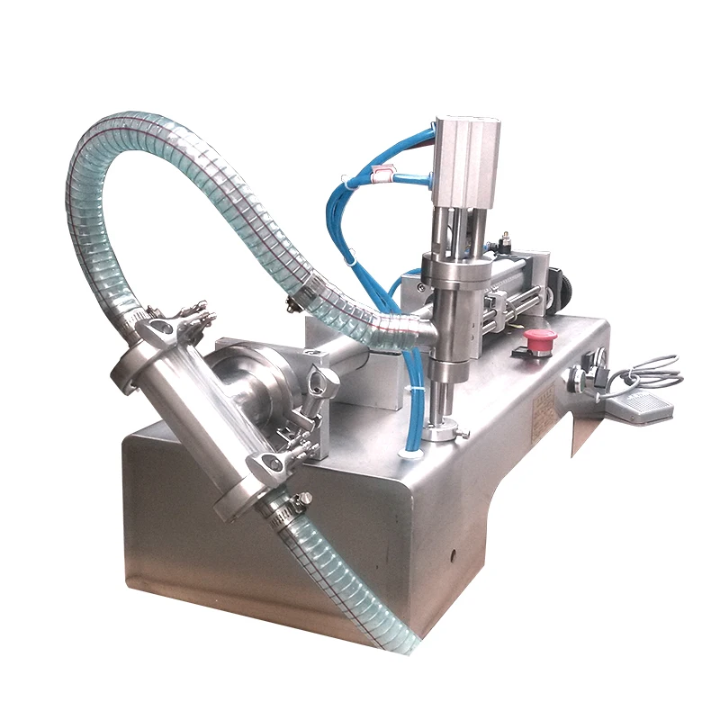 Полуавтоматическая пневматическая машина для наполнения шампунем и