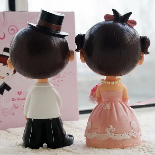 Мультфильм пара кукла торт Топпер Свадебная вечеринка пользу | Дом и сад