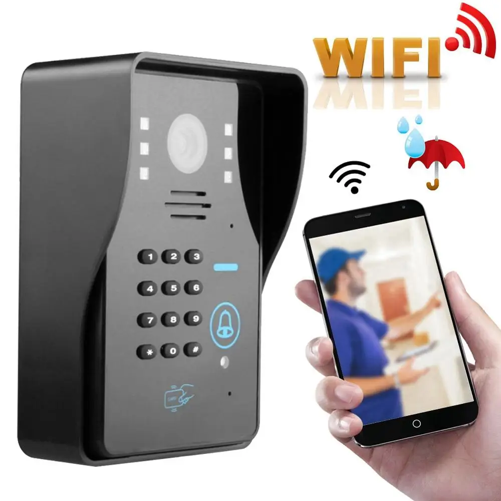 Беспроводной дверной звонок умный домофон видео телефон с электрическим замком