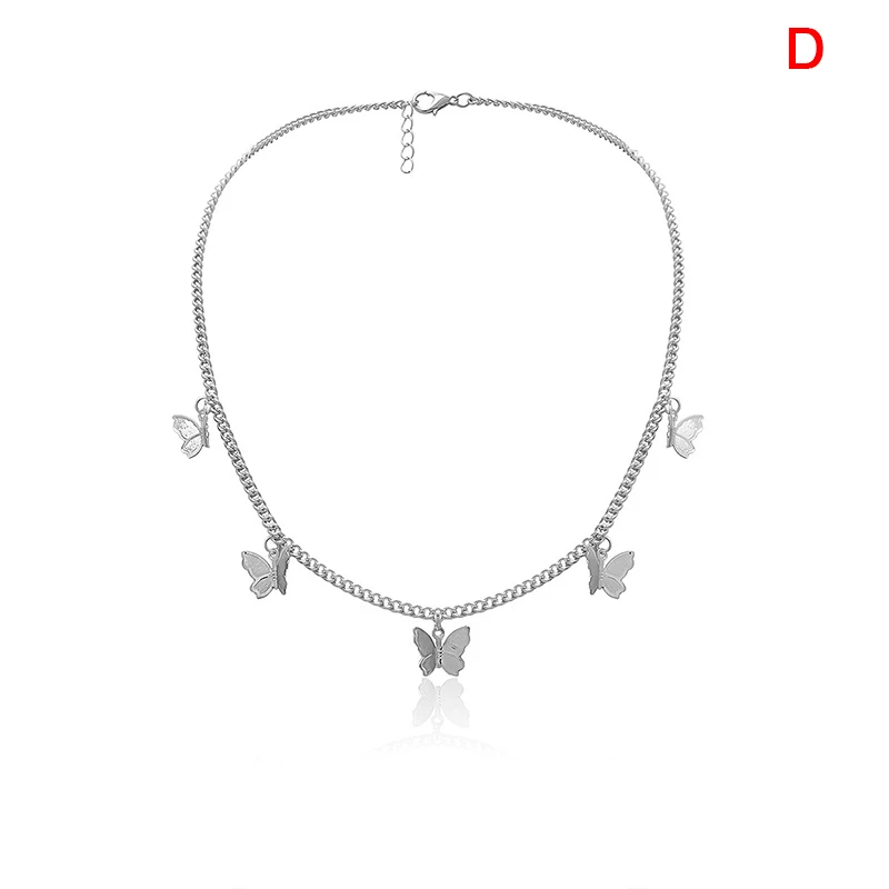 

Boho Cute Butterfly Choker Necklace Women Clavicle Chain Statement Charm Jewelry