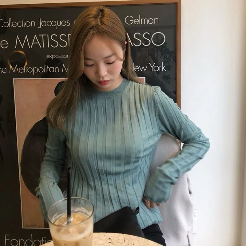 Women Winter Sweater Turtlencek Long Sleeve Knitwear Waist Temperament Female 2019 New | Женская одежда