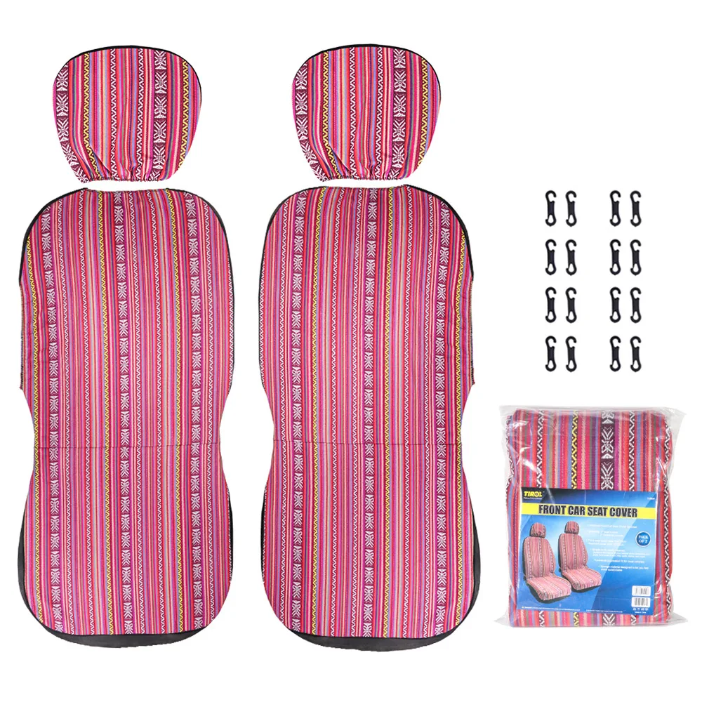 4 шт. сиденья розовый/серый авто чехлы на в этническом стиле Стиль чехла для
