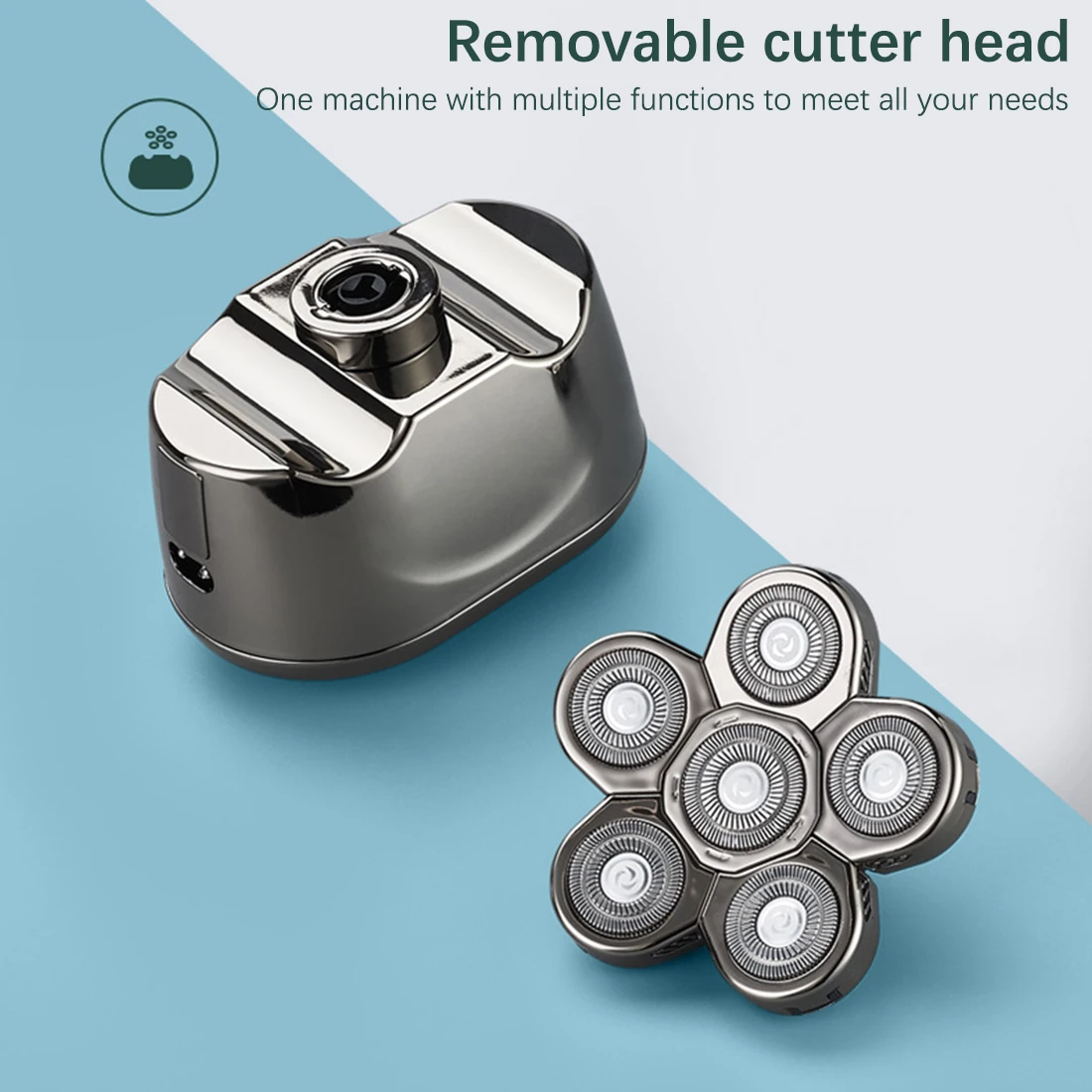 

6D display wet dry electric shaver Professional 4in1 grooming kit electric razor rechargeable men facial body shaving machine