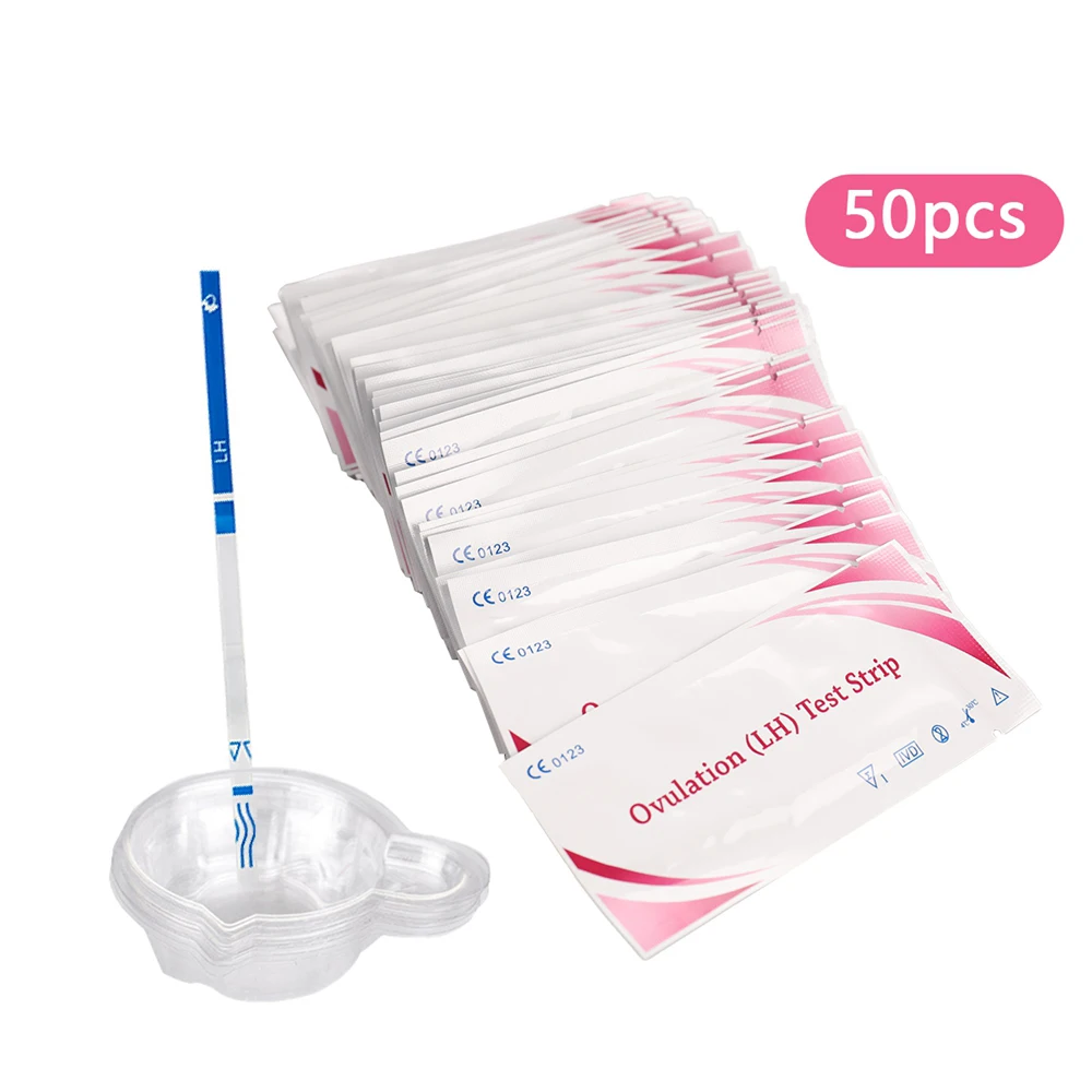 Fertility For Woman Ovulation Strip 50 PCS Easy Home Rapid Test Kit 25miu With Urine Cups Fast Shipping 24 Hours | Красота и здоровье