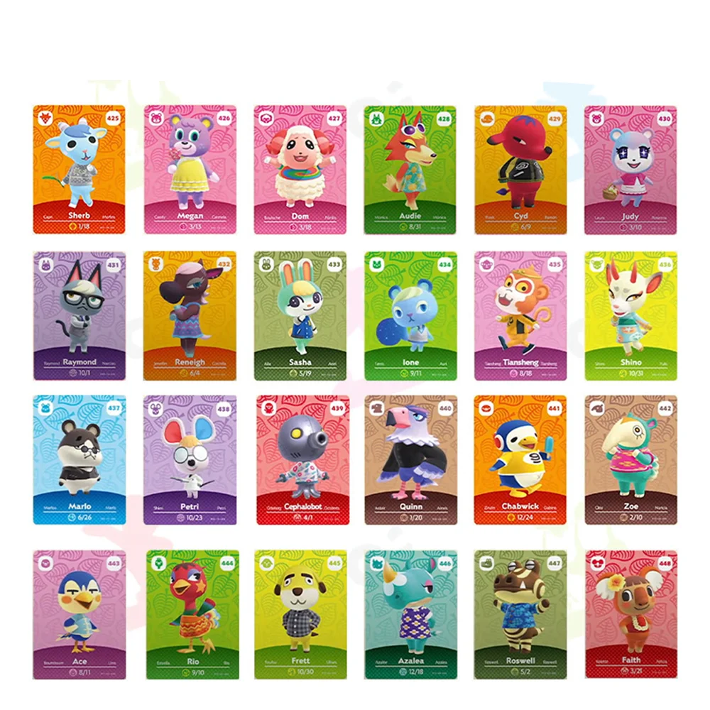 Tarjeta de Amiibo de Animal Crossing The 5th, juego de cartas de colecci&oacute;n de animales Crossing Friends-3