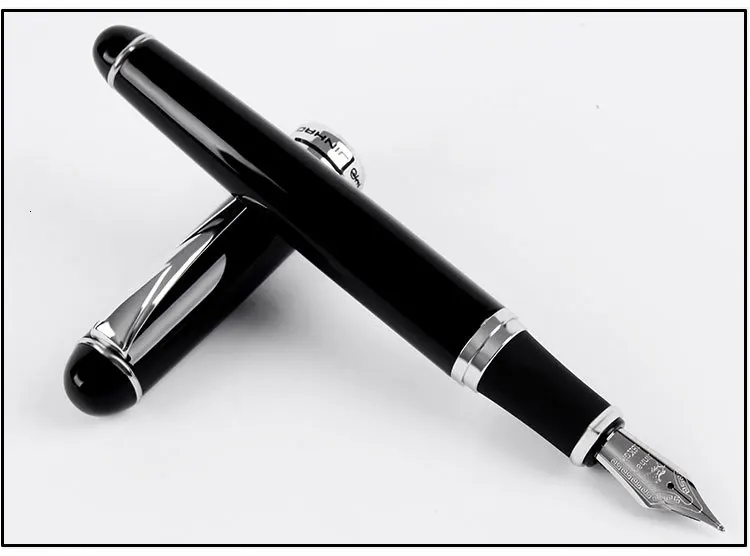 Высококачественная Роскошная перьевая ручка Jinhao x750, чернильная ручка Iraurita, полностью металлический зажим 0,5 мм, канцелярская ручка stilografica 03831