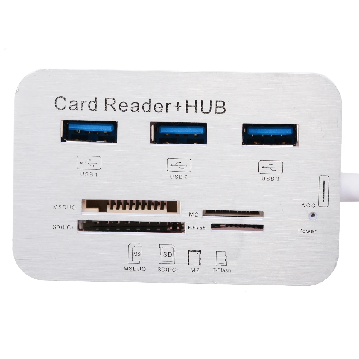 1 шт. алюминиевый кардридер USB 3 0 для SD-карт M2 TF 7 Х5 5 х2 см | Компьютеры и офис