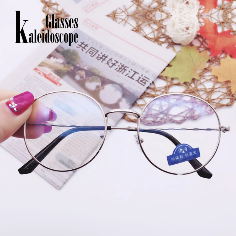 Новый анти синий светильник очки металлическая оправа Ретро стиль рыбной ловли