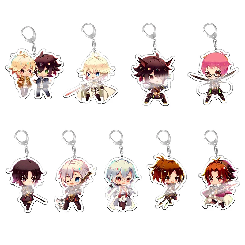 

Аниме сераф из конца, брелок, мультяшная фигурка Микала, гиакуя, юйчиро, гиакуя, акриловые ювелирные изделия, подарок