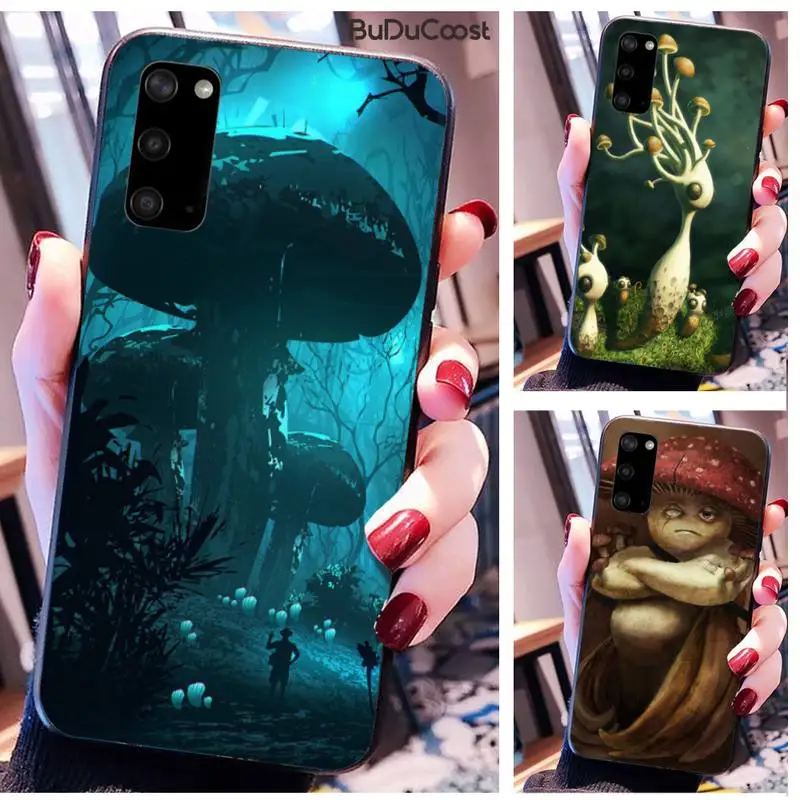 

Mushroom fantasy art Phone Case For Samsung Galaxy A10 A20 A30 A40 A50 70 A10S 20S A2 Core C8 A30S A50S A31