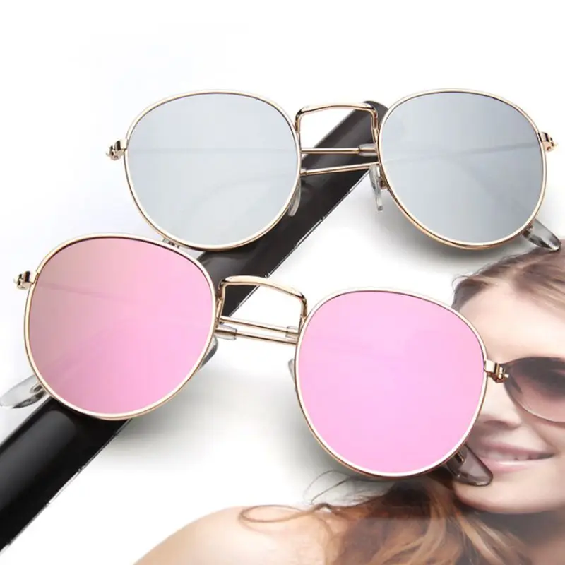 

2021 Luxury Mirror Sunglasses Women/Men Brand Designer Glasses Lady Round Sun Glasses Street Beat Oculos De Sol Gafas
