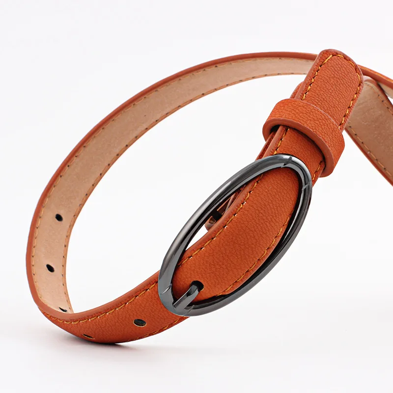 Женский винтажный ремень из искусственной кожи черный белый Круглый овальный