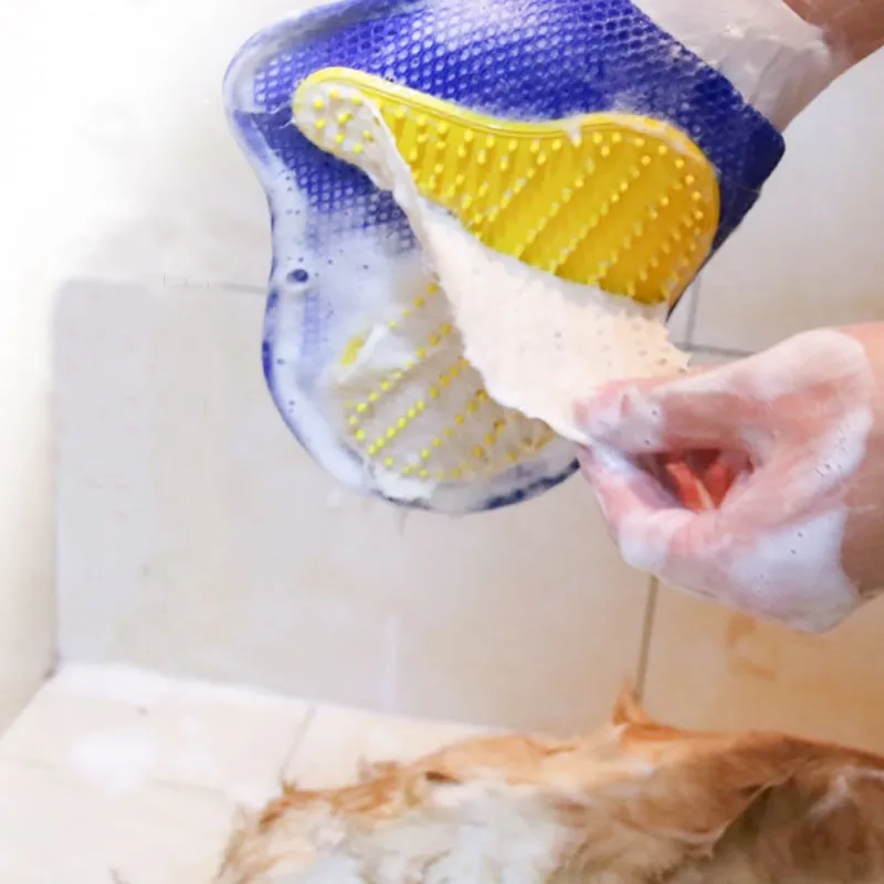 Резиновая перчатка для удаления шерсти домашних животных ухода за собакой