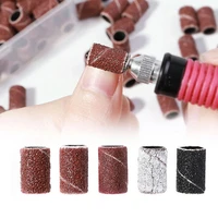 1 box sand band multipurpose high strength emery fabric electric nail machine drill sanding rings for manicure
