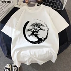 Модная женская футболка с принтом в виде дерева, футболка с коротким рукавом HarajukuGraphics, женские топы, футболки, женская новая летняя одежда