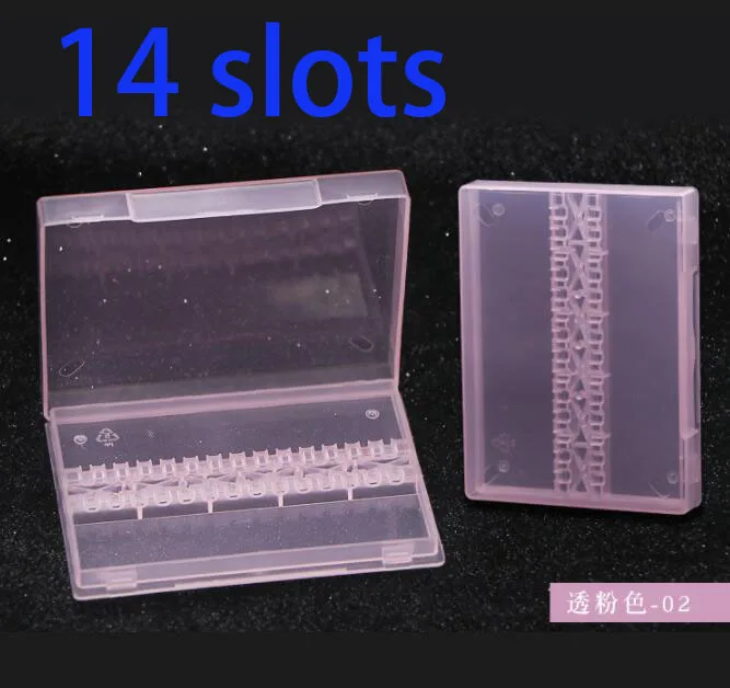 6 7 10 14 20 30 Slots Clear Nail Drill Bit Plastic Storage Box Holder Container Manicure Cutters Display Accessorie | Красота и
