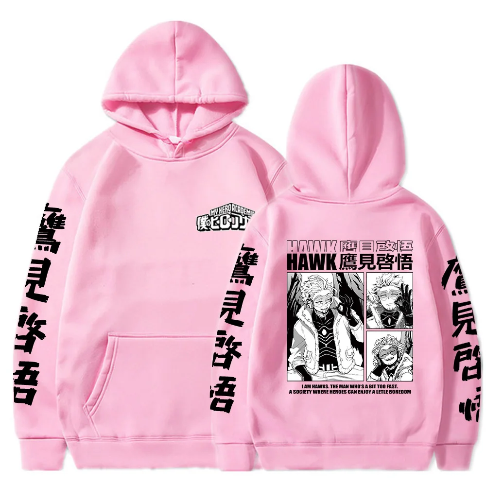 Толстовка с рисунком из аниме Моя геройская Академия MHA Hawk кофта принтом манга