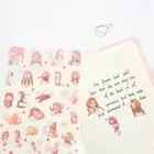 6 шт.упак.. Японская серия Стикеры Студенческая Канцелярия повседневной жизни обучения оформление альбома, дневника Diy Стикеры детского подарка