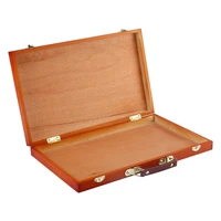 1pc wooden handle durable drawing case drawing box painting tool case paint box
