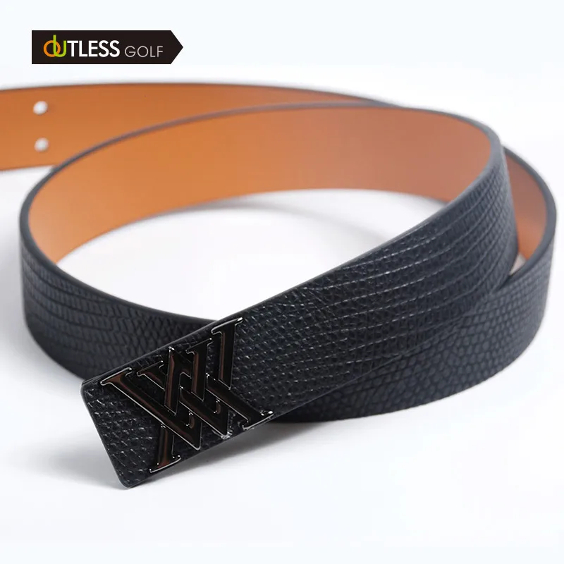 Ремень для гольфа мужчин и женщин рельефный ремень из воловьей кожи | Спорт