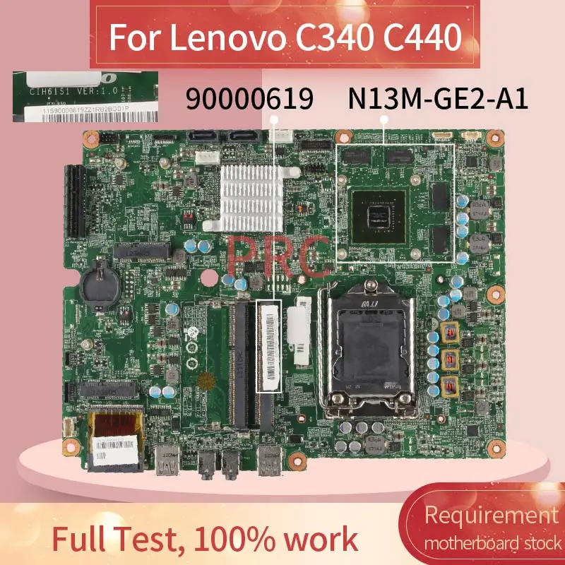 

Материнская плата 90000619 для ноутбука Lenovo C340 C440 SLJ4B N13M-GE2-A1 DDR3, материнская плата для ноутбука