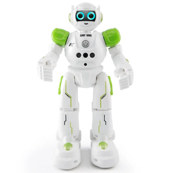 Зеленый JJRC R11 обучающая игрушка-робот умный программируемый для ходьбы музыка танцы боевой защитник Robo дети Robotica комплект Rc робот - Цвет: Зеленый