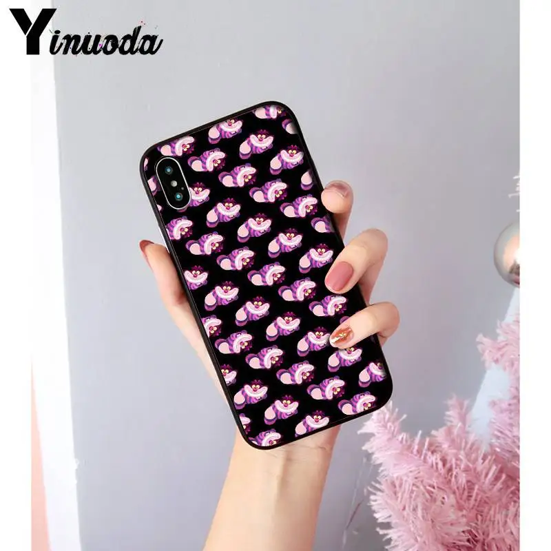A16 Yinuoda Алиса в стране чудес Чеширский кот чехол для телефона чехол для iPhone 8 7 6 6S Plus X XS MAX 5 5S SE XR Coque 11 11pro 11promax - Цвет: A16