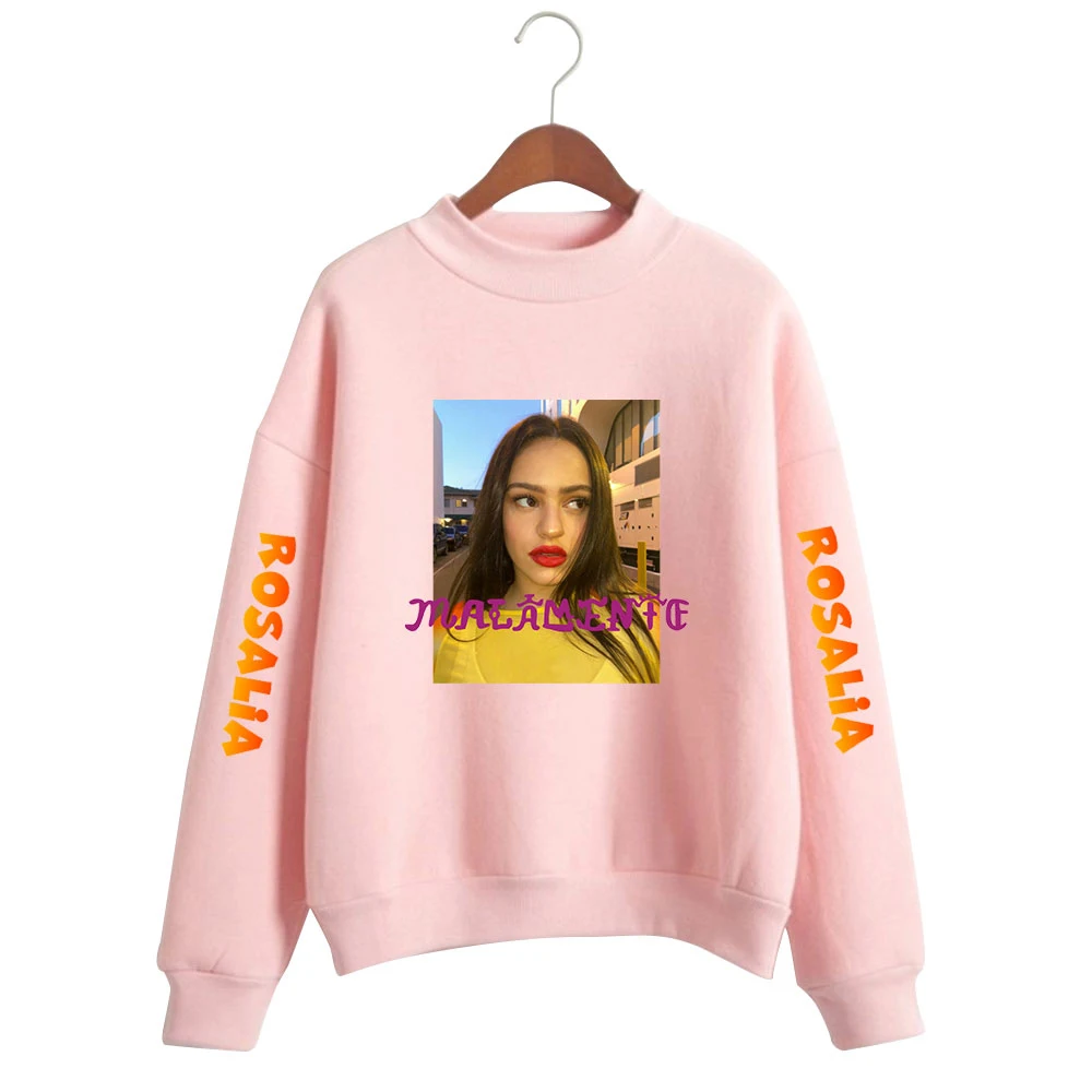 

Rosala Fashion Print Turtleneck Sweatshirts Women/Men Long Sleeve Sweatshirts 2020 Hot Sale Casual Streetwear Clothes