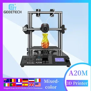 FDM 3D принтер Geeetech A20M с двойным Экструдером, функция автоматического выравнивания, функция прерывания, быстрая сборка, Набор DIY