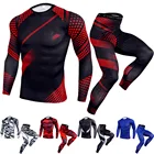 Rashguard костюм Муай Тай ММА, футболка с длинным рукавом для ММА, Qick, сухой Воздухопроницаемый Костюм Короля для бокса, компрессионная футболка для ММА, боксерская футболка