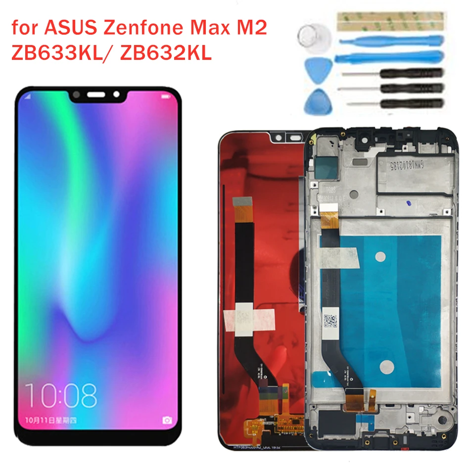 ЖК дисплей с дигитайзером для ASUS Zenfone Max M2 сенсорный экран в сборе ZB633KL/ ZB632KL