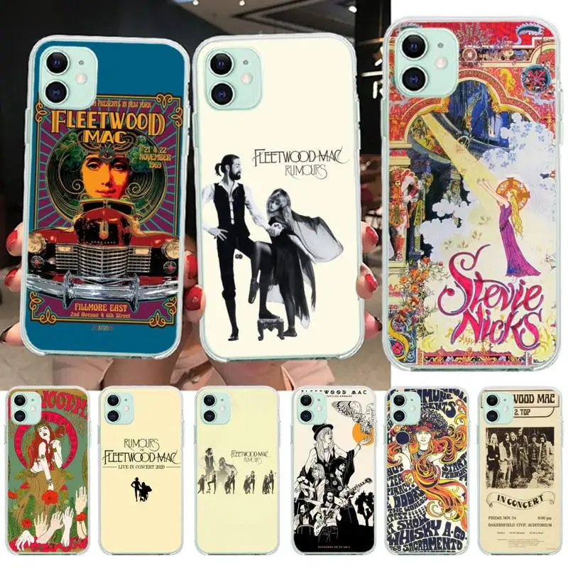 

KPUSAGRT pictorial Fleetwood Mac poster Luxury Phone Case for iPhone 11 pro XS MAX 8 7 6 6S Plus X 5S SE 2020 XR cover