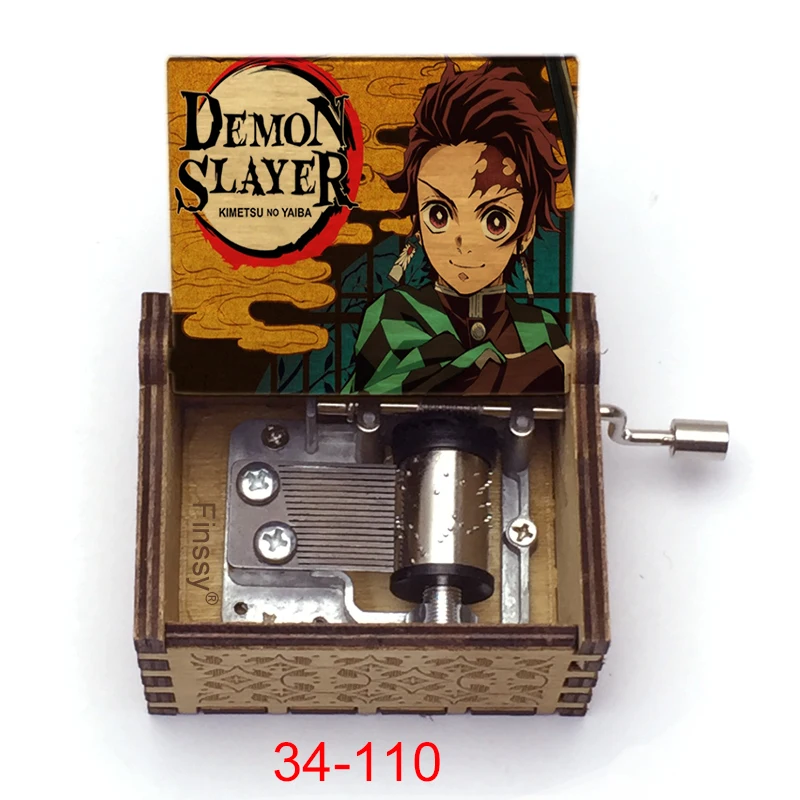 New Music Box demon slayer Kimetsu no Yaiba gurenge music theme cosplay fans Birthday Christmas Gift Hand ed | Украшения и