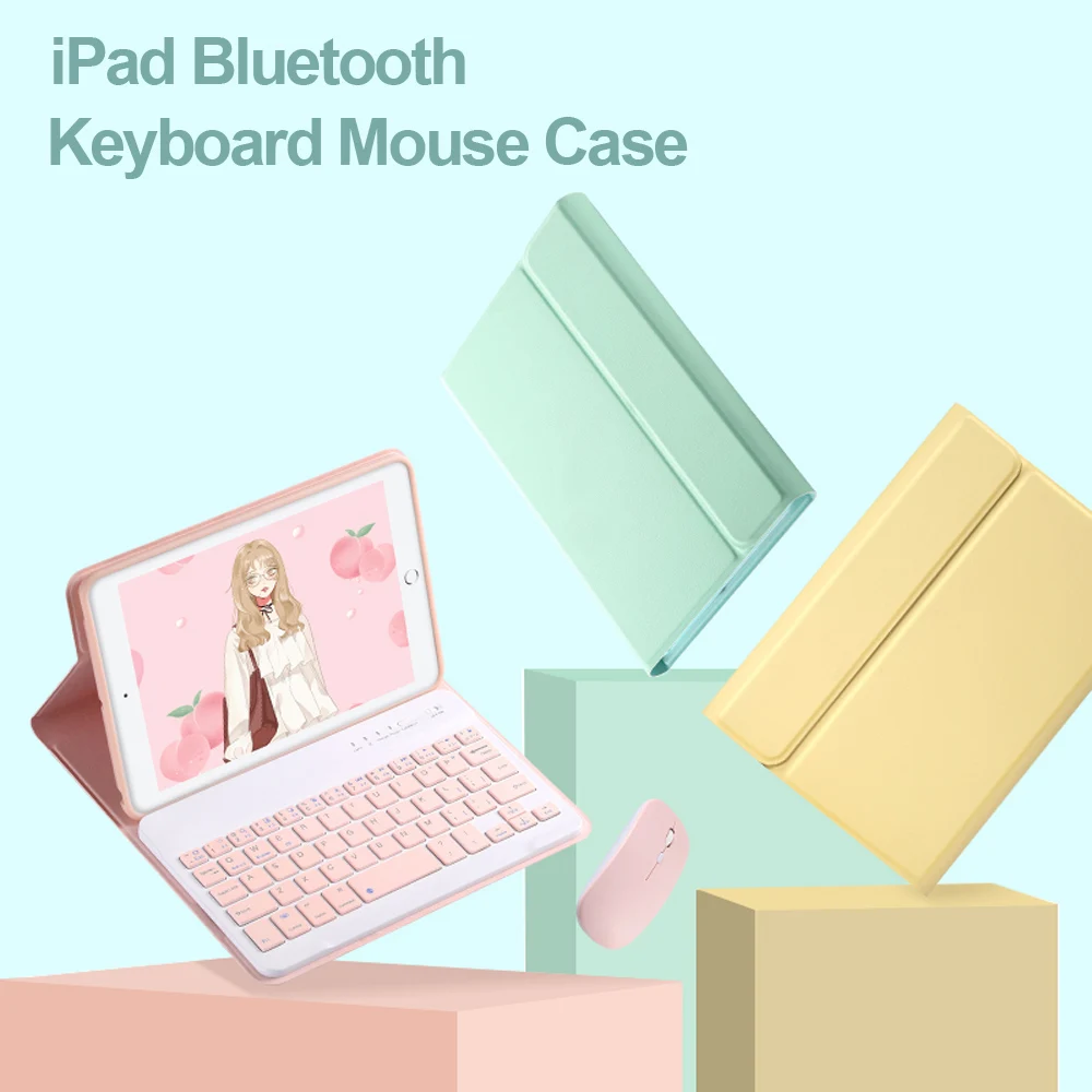 Клавиатура для ipad Mini 4 5 чехол Bluetooth мышь iPad Apple mini 1 2 3 планшетный компьютер