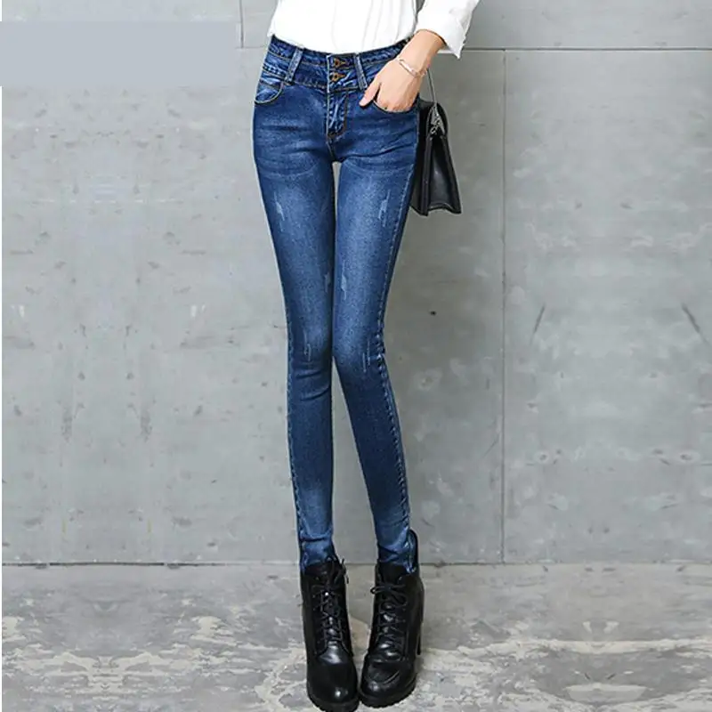 Джинсы женские зимние утепленные с высокой талией| |